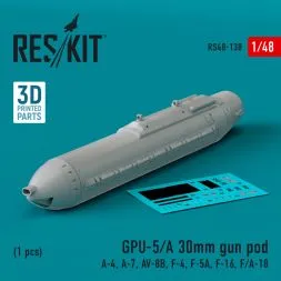 GPU-5/A 30mm gun pod 1:48