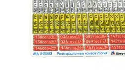 Car license plate (Russian) 1:43