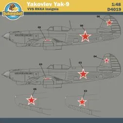 Yak-9 VVS RKKA insignia 1:48