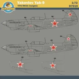 Yak-9 VVS RKKA insignia 1:72