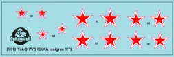 Yak-9 VVS RKKA insignia 1:72