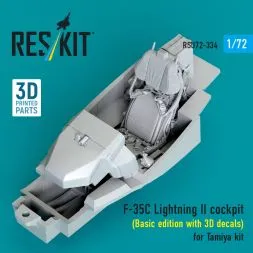 F-35C Lightning II cockpit (w/3D decals) for Tamiya 1:72