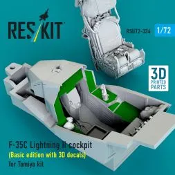 F-35C Lightning II cockpit (w/3D decals) for Tamiya 1:72