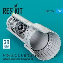 F-104 (A, C, D, J, G) exhaust nozzle for Hasegawa 1:72