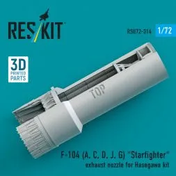 F-104 (A, C, D, J, G) exhaust nozzle for Hasegawa 1:72