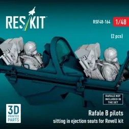 Rafale B pilots sitting in ejection seats (Revell) 1:48