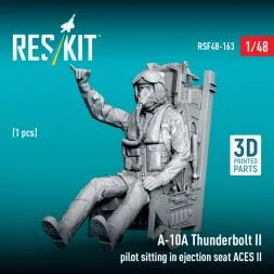 A-10A Thunderbolt II pilot sitting in ejection seat 1:48