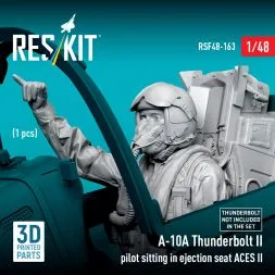 A-10A Thunderbolt II pilot sitting in ejection seat 1:48