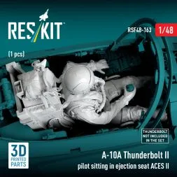 A-10A Thunderbolt II pilot sitting in ejection seat 1:48