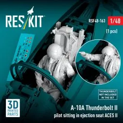 A-10A Thunderbolt II pilot sitting in ejection seat 1:48