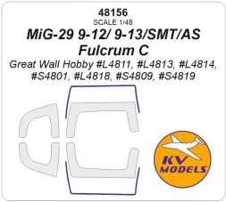 MiG-29 mask for GWH 1:48
