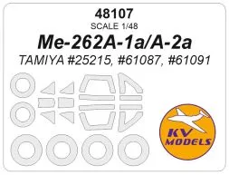 Me 262A-1a/A-2a mask for Tamiya 1:48