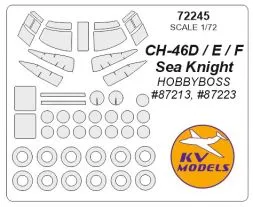 CH-46D / E / F Sea Knight mask for Hobby Boss 1:72