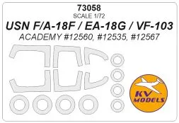 F/A-18F / EA-18G mask for Academy 1:72