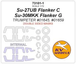Su-30MKK mask (Double sided) for Trumpeter 1:72
