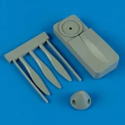 Hurricane De Havilland propeller w/tool 1:48