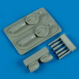 P-38F Lightning air intakes & B-33 supercharger 1:48