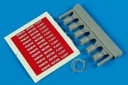 AIM 9L/M/N seeker head cover w. R.B.F flags late 1:32