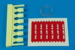 AIM 9L/M/N seeker head cover w. R.B.F flags - IDF 1:32