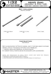 A6M5 Zero armament set and Pit tube 1:32