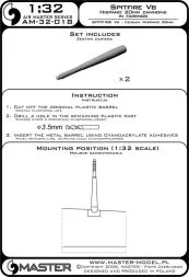 Spitfire B wing - Hispano can.in fairings 1:32