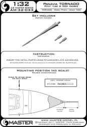 Panavia Tornado Pitot Tube & Angle Of Attack probes 1:32