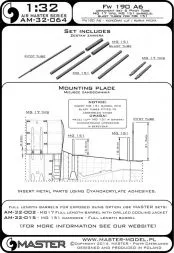 Fw 190A-6 armament set & Pitot Tube 1:32
