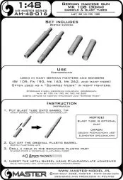 German aircraft machine gun MK 108 (30mm) 1:48