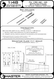 Fw 190 A2 - A5 armament set 1:48