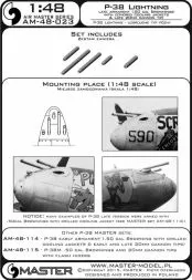 P-38 Lightning late type armament 1:48