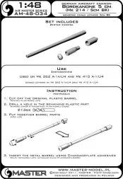 German cannon Bordkanone 5cm (Mk 214 / 5cm BK) 1:48
