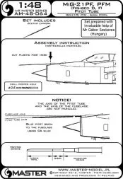 MiG-21PF, PFM (Fishbed D, F) - Pitot Tube 1:48