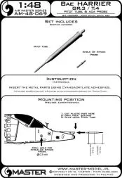 Harrier GR.3 / T.4 - Pitot Tube & An. Of At. probe 1:48