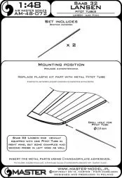 SAAB 32 Lansen - Pitot Tubes 1:48