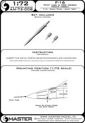 F-16 Pitot tube & Angle Of Attack probes 1:72