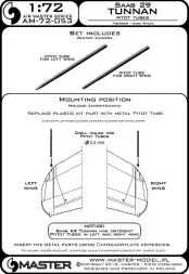 SAAB 29 Tunnan - Pitot Tubes 1:72