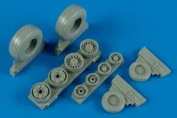 F-14B/D Tomcat weighted wheels für Hasegawa 1:48