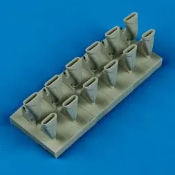 Spitfire Mk.VIII exhaust - fishtail 1:32