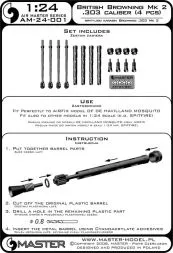 British Mk 2 Browning .303 caliber (7,7mm) 1:24