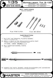 Schnellboot Typ S-100 armament gun barrels 1:35