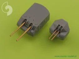 IJN Yahagi armament - 15cm, 8cm barrels 1:350