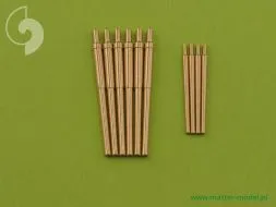 IJN Yahagi armament - 15cm, 8cm barrels 1:350