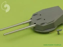 HMS Dreadnought armament - 12in, 12pdr barrels 1:350