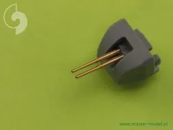 British 4in/45 (10.2 cm) QF HA Marks XVI barrels 1:400