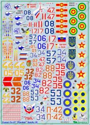 Su-27 Flanker family decal Part.II 1:48