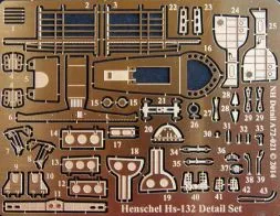 Henschel Hs-132 Detail Set für RS Models 1:72