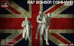 RAF WWII crewmen in high altitude outfit - Set B 1:144