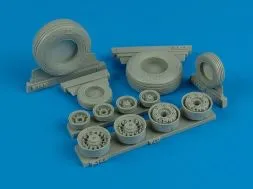 F-14A Tomcat weighted wheels for Tamiya 1:32