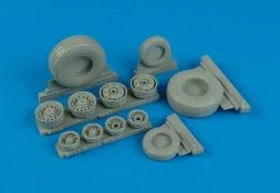 F-14D Super Tomcat weighted wheels for Trumpeter 1:32