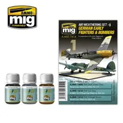 German early fighter & Bombers WWII - Weathering Set